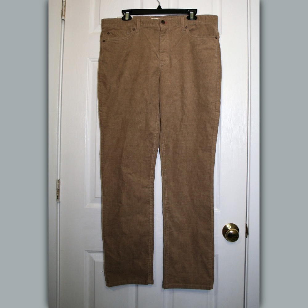 NWT Weatherproof Corduroy Pants 36x32 Dark Sand
